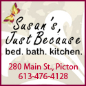 Everything's soft and luxurious at Susan's Just Because