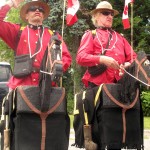 Not Royal, but Mounted Police none-the-less, patrolling Picton. Nicole Kleinsteuber photo