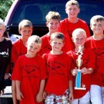 Prince Edward County Under 11 baseball players were victorious at the 29th annual Willie Putnam baseball tournament in Watertown last weekend. Mark Hopper photo