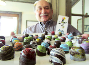 Shain Jaffe and his wife Debbie Nightingale, of Haute Goat, celebrate goats with decadent goat cheese chocolates, goat butter caramel corn, smooth and rich caramel sauce, and salted, chocolate dipped goat milk caramels